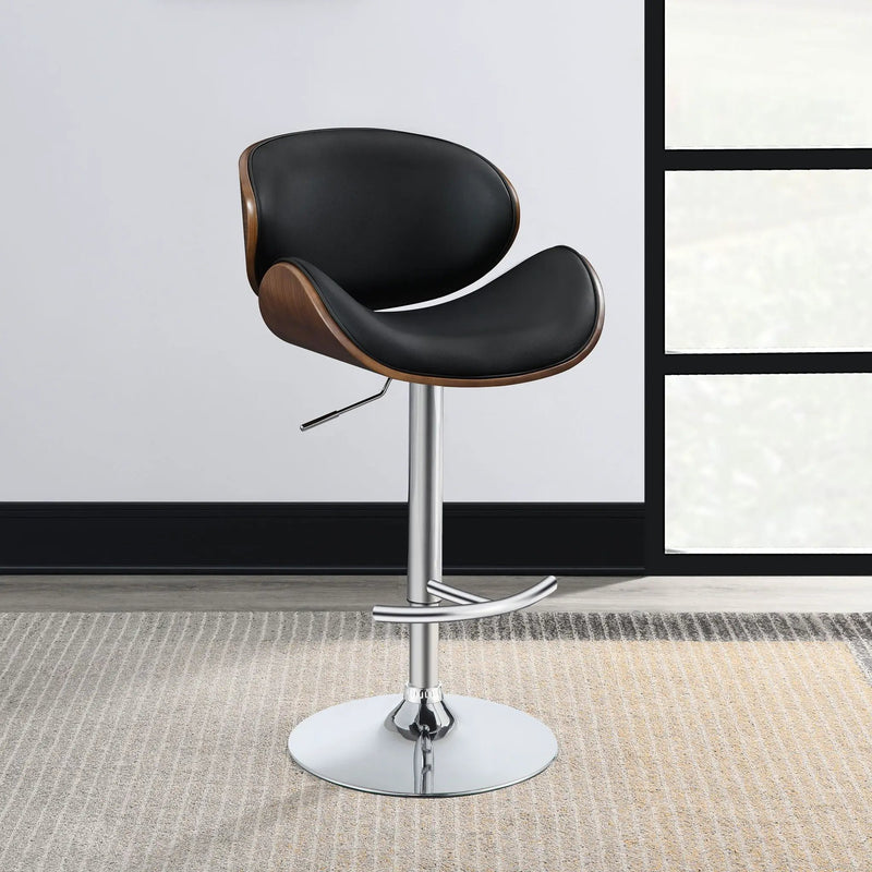 Adjustable Height Bar Stool - Black by HouseOfZazla