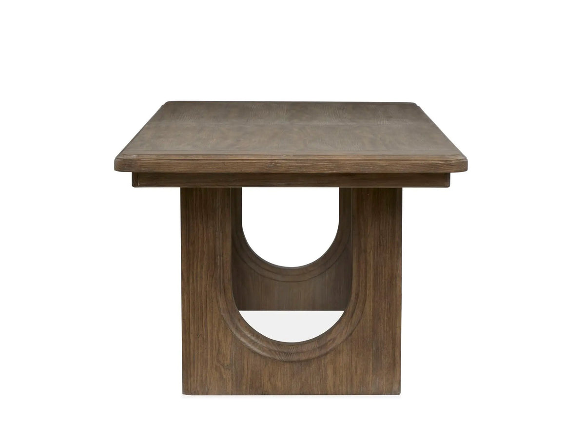 Westbourne - Extendable Trestle Dining Table - Dark Umber, photo 2 of 7