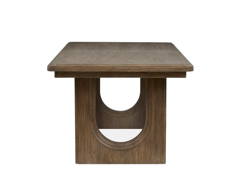 Westbourne - Extendable Trestle Dining Table - Dark Umber, photo 2 of 7