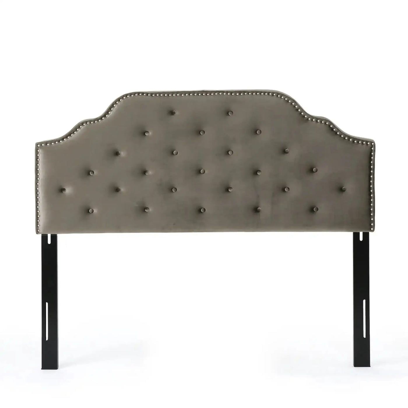 Luella Button Tufted Upholstered Headboard by HouseOfZazla