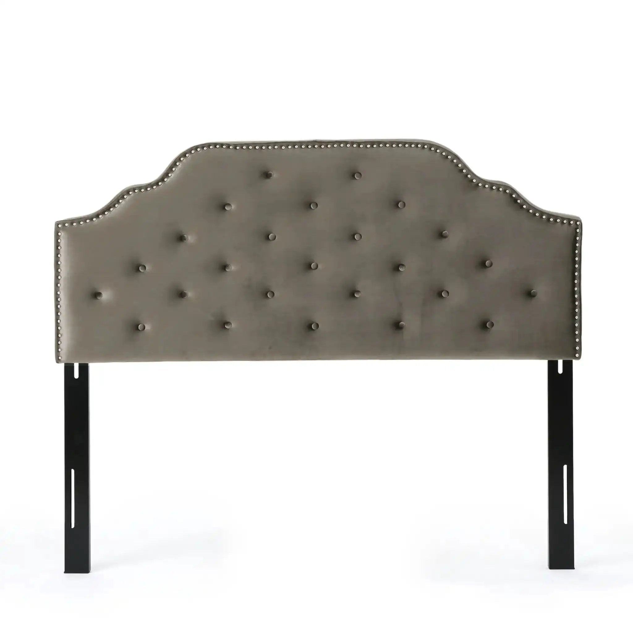 Luella Button Tufted Upholstered Headboard by HouseOfZazla