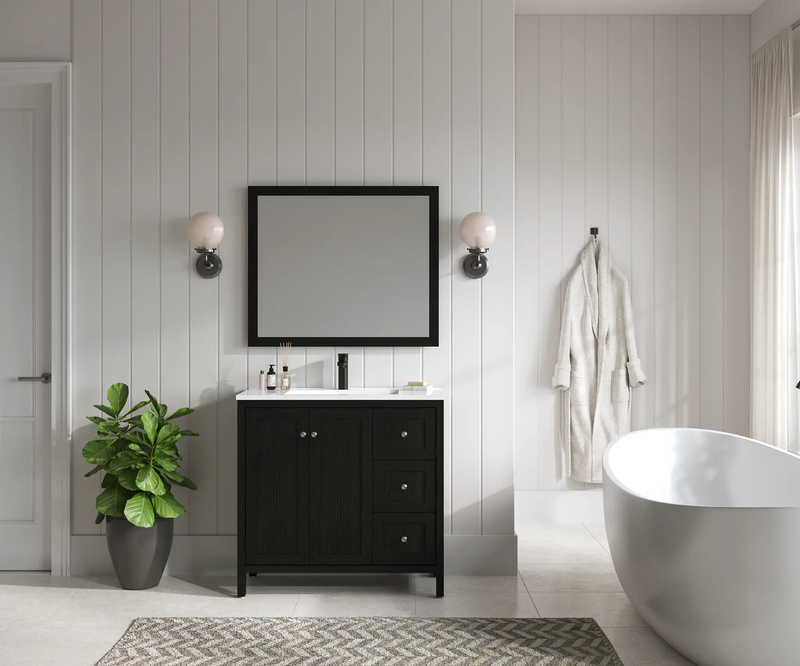 35.5" Modern Bathroom Vanity with Basin by HouseOfZazla