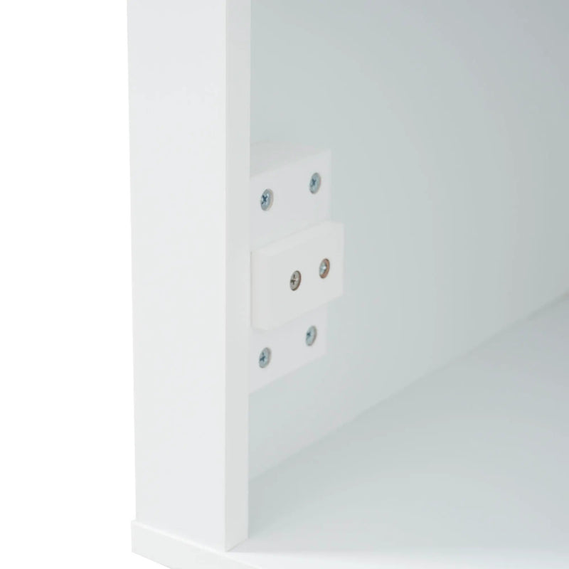 Freestanding Bathroom Vanity Tall With Damping Hinge Doors, Adjustable Shelves - White by HouseOfZazla