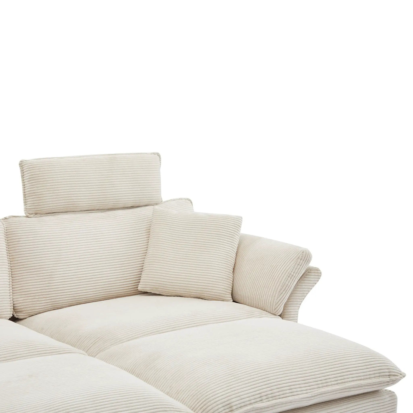 Modern Deep Seat Sectional Sofa With Ottoman by HouseOfZazla