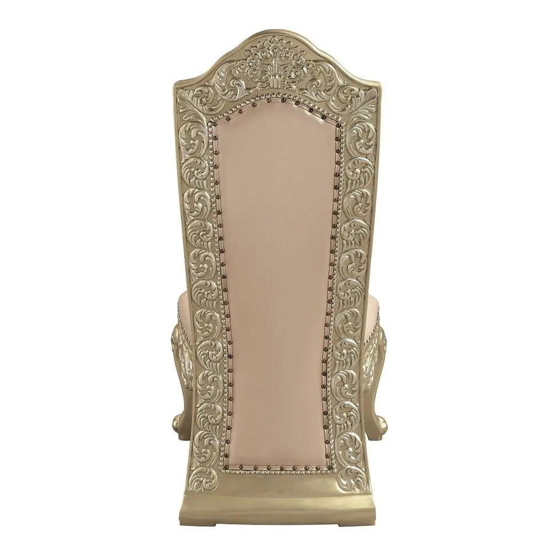 Vatican - Side Chair (Set of 2) - Synthetic Leather & Champagne Silver by Unique Piece Furniture