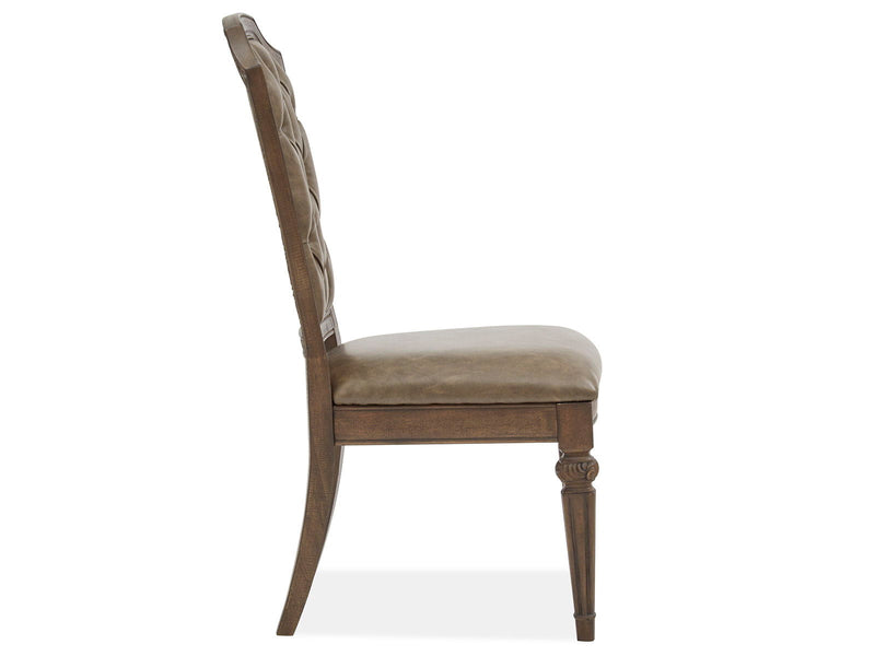 Durango - Wood Dining Side Chair With Upholstered Seat and Back (Set of 2) - Willadeene Brown, photo 2 of 7