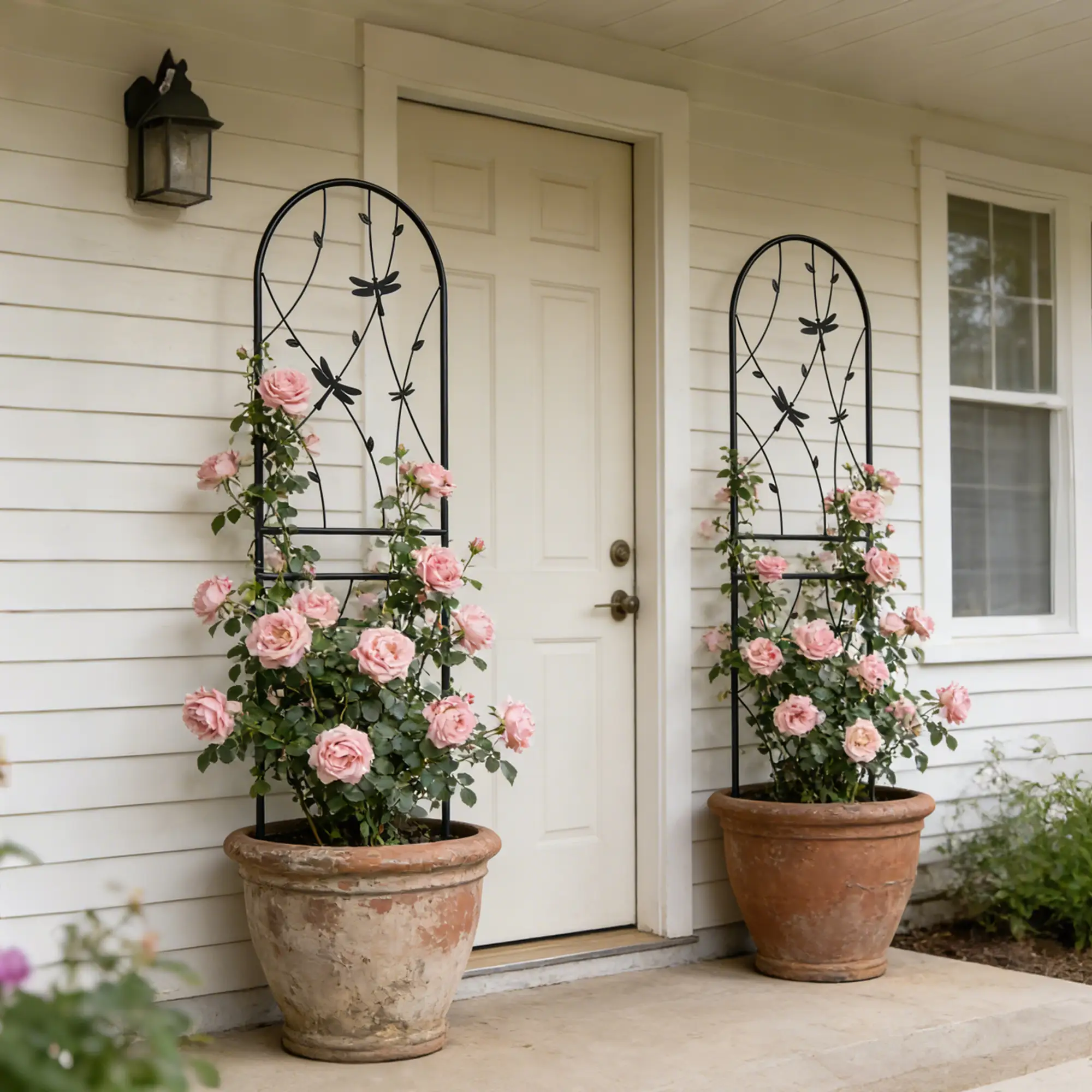 2 Pack Metal Garden Trellis 71" x 19.7" Rustproof Trellis for Climbing Plants by HouseOfZazla