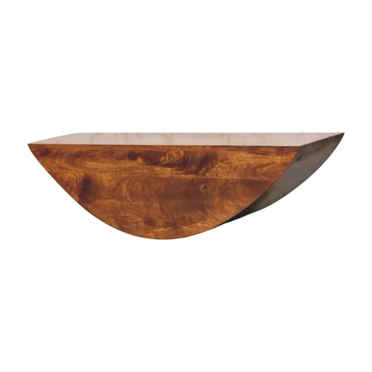 Crescent - Floating Wall Shelf - Brown by HouseOfZazla