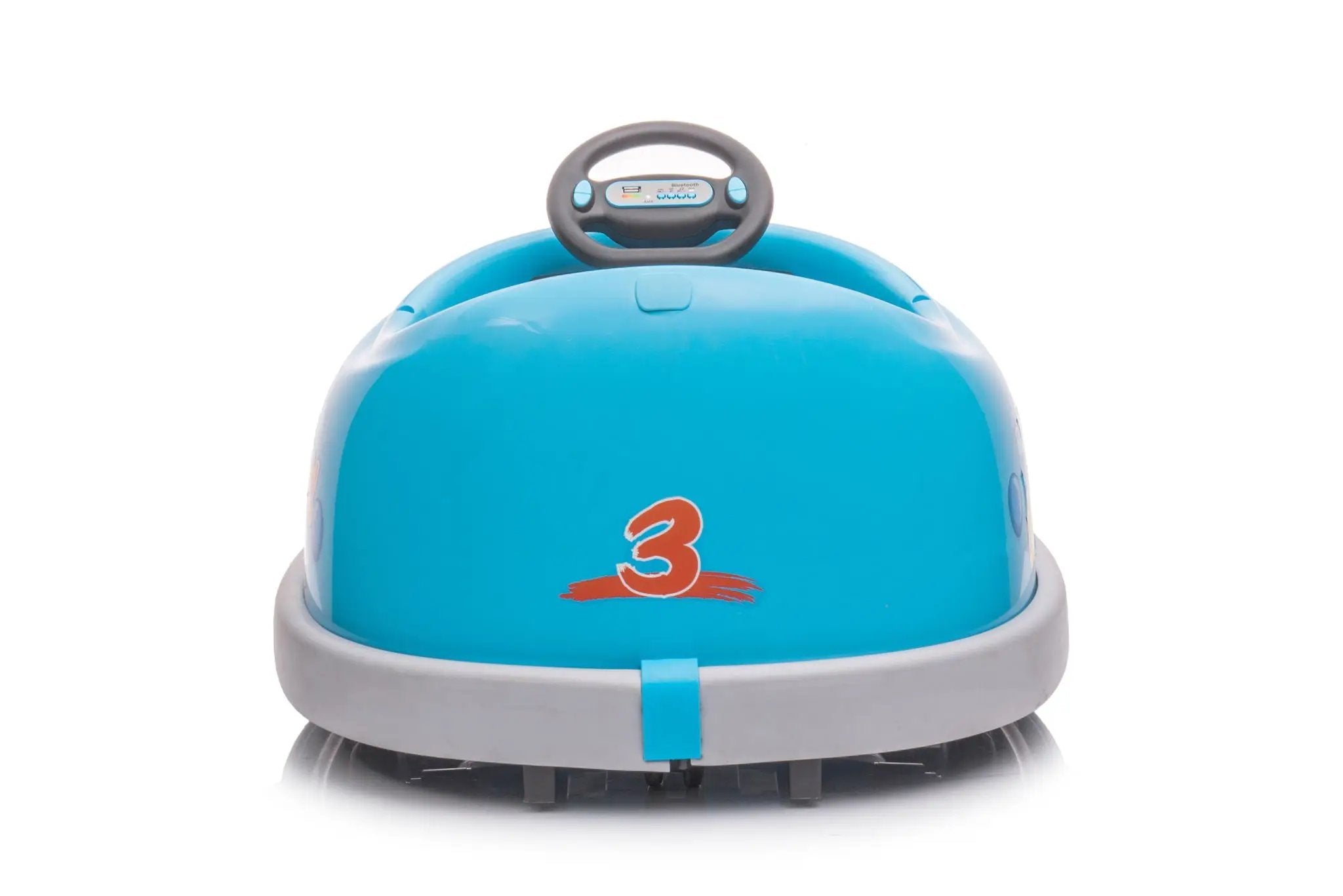 Bumper Car For Kids, 12V Dual Drive 1-6 Years Old Children's Electric Car With Pushrod Dinner Plate USB Bt Music Rocking Horse Mode Anti-Collision Bumper Ride On Car by HouseOfZazla