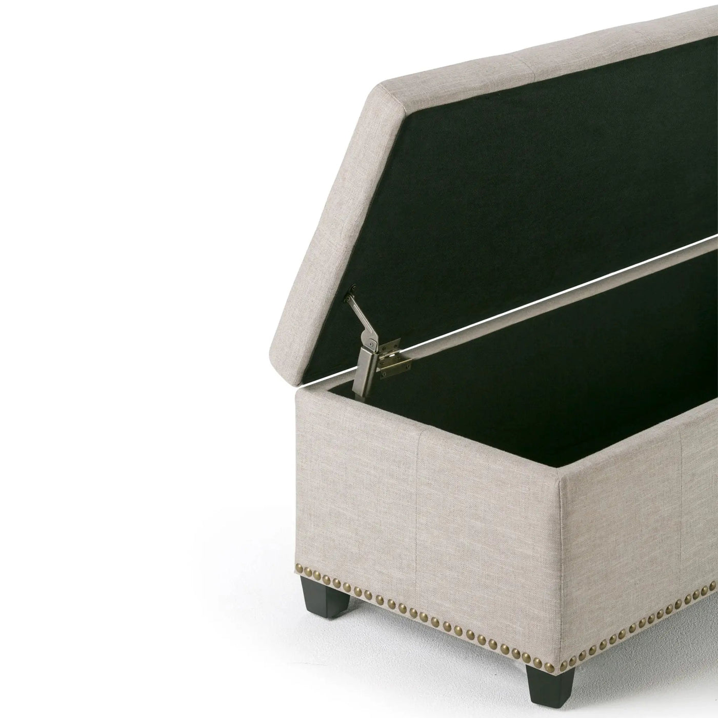 Kingsley - Upholstered Large Storage Ottoman by HouseOfZazla