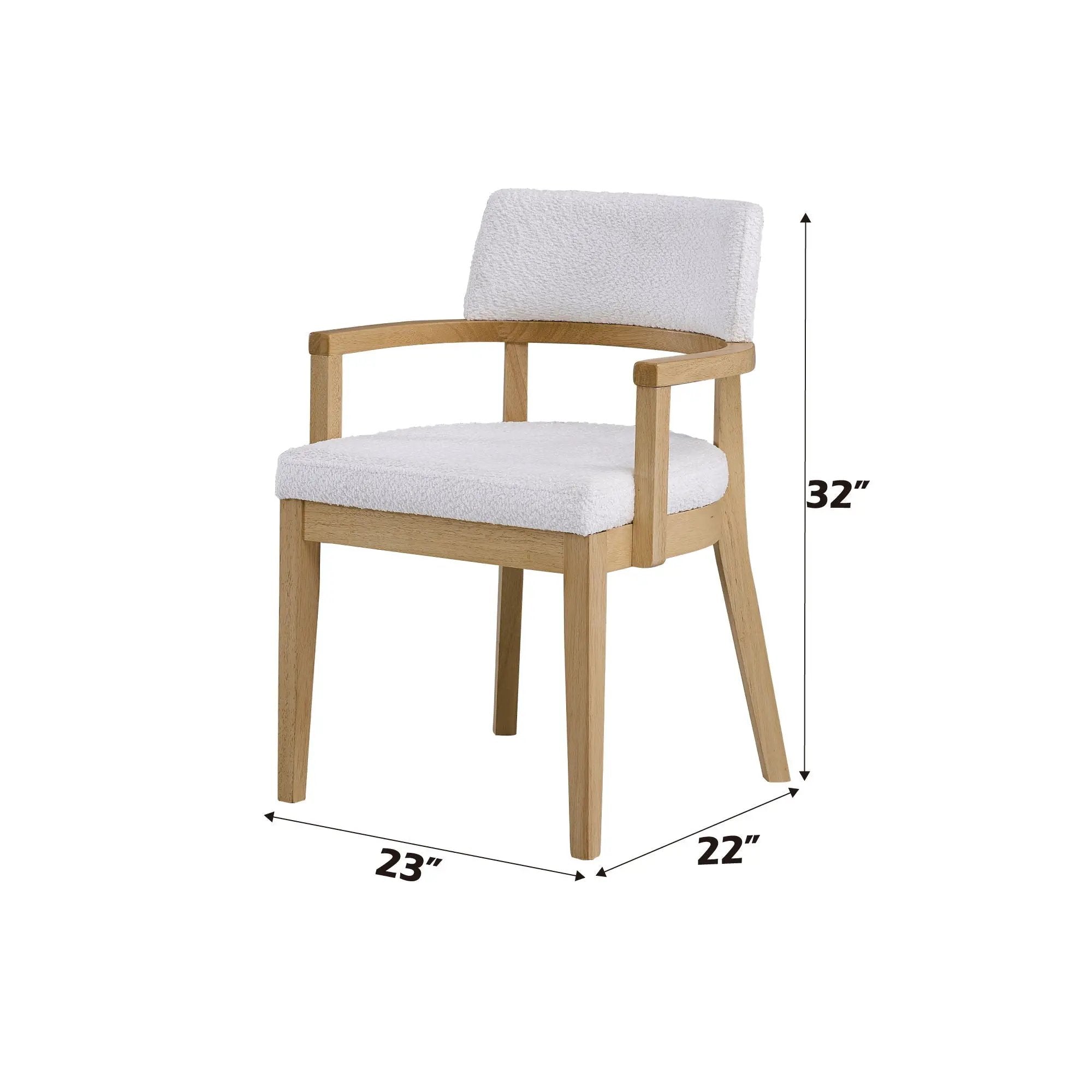 Side Chair (Set of 2) - White by HouseOfZazla