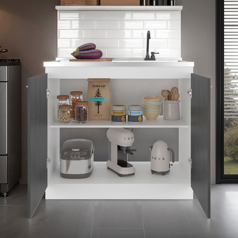 Salento Freestanding Sink, Double Door Cabinet by HouseOfZazla
