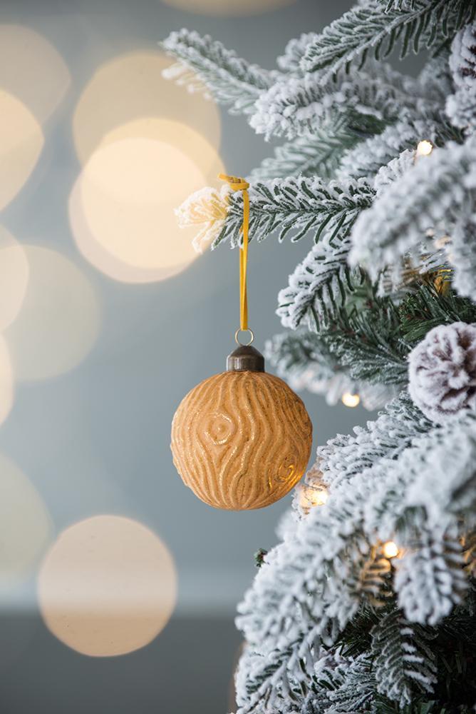 Glass Christmas Ball Ornaments with Decorative Finish - Green, Gold, Red, photo 2 of 40