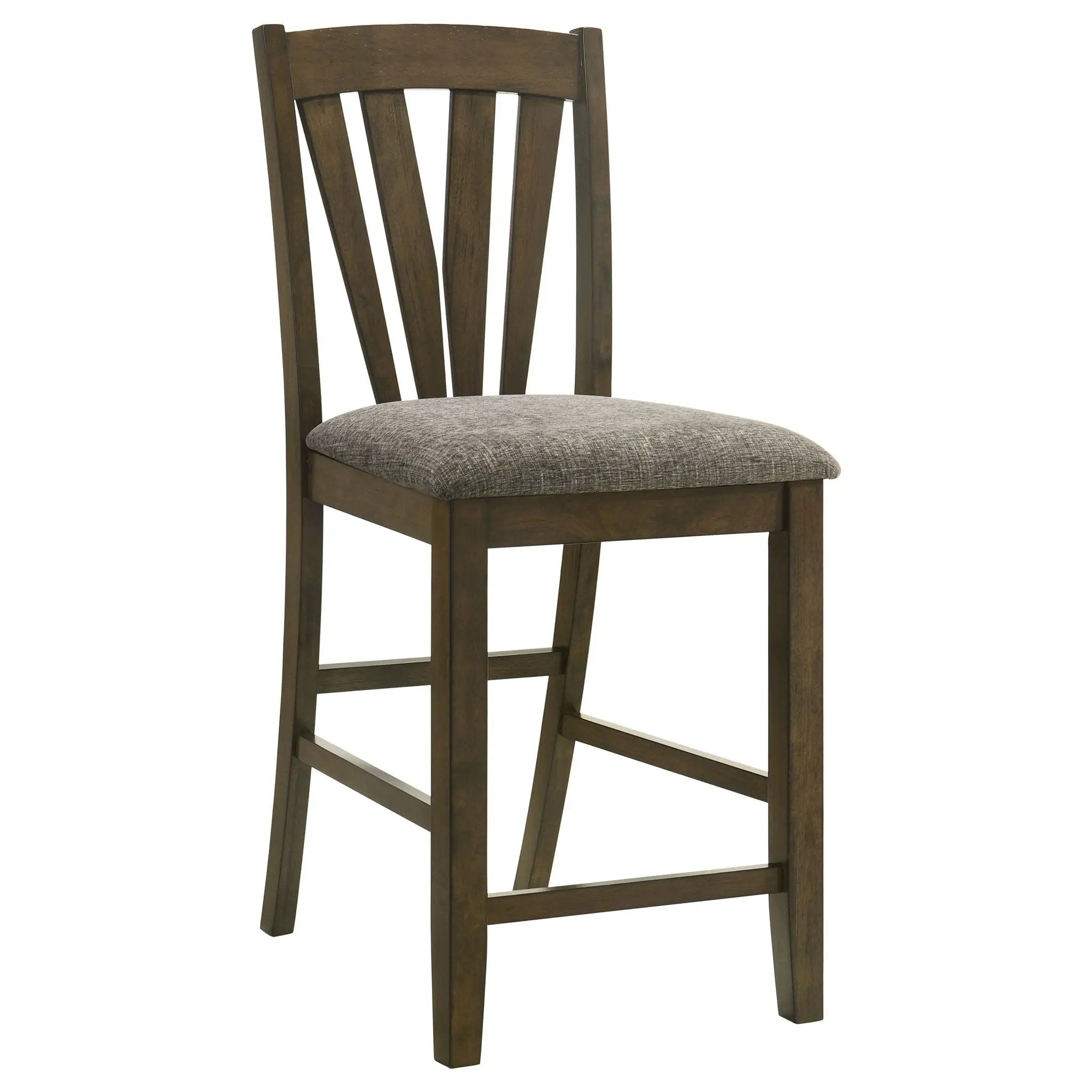 Maxine - Upholstered Counter Height Dining Side Chair (Set of 2) - Brown by HouseOfZazla