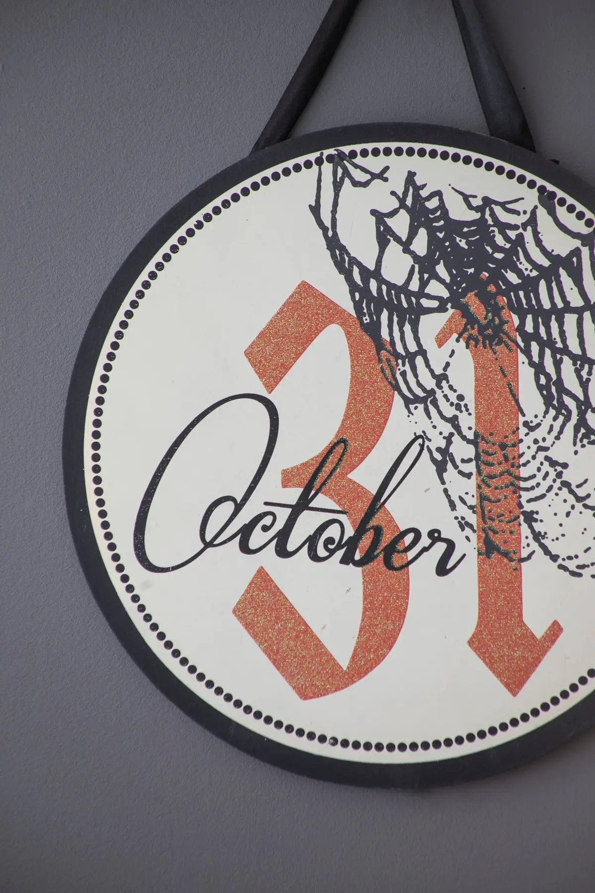 Set of 2, 12x12" Halloween Circle Sign by HouseOfZazla