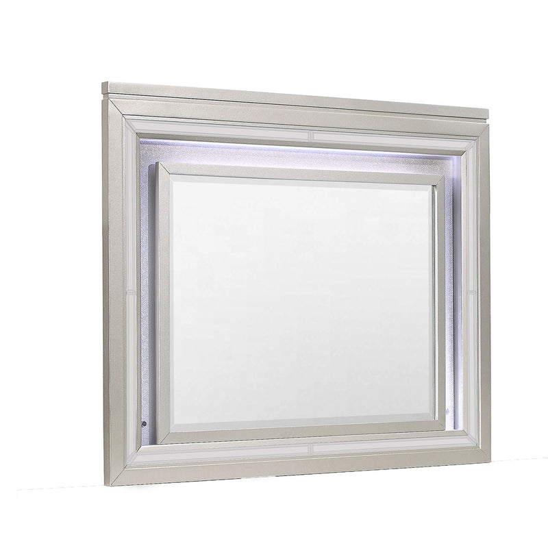 Glam Mirror with LED Light – Champagne