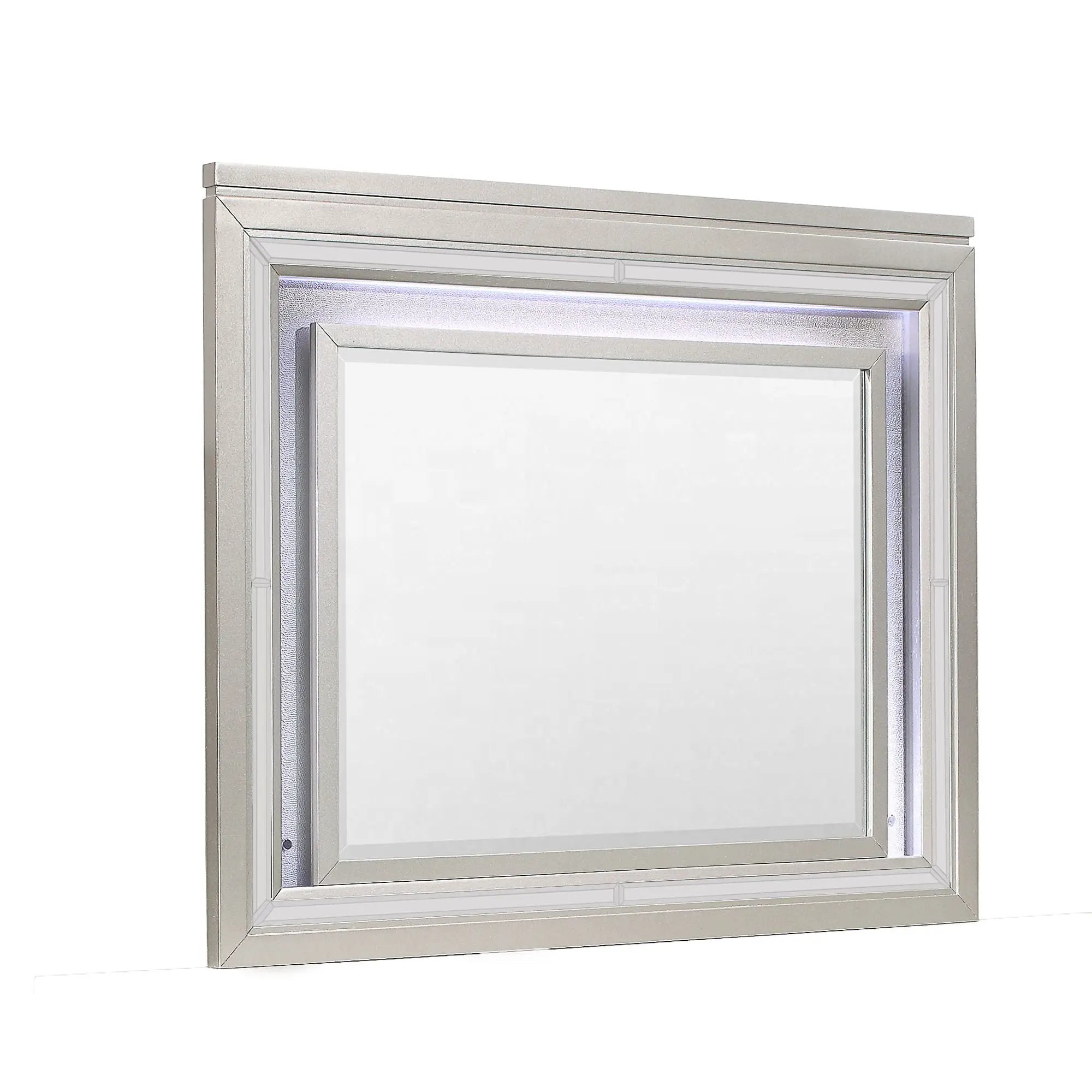 Cross - Glam Mirror With LED - Champagne by Unique Piece Furniture