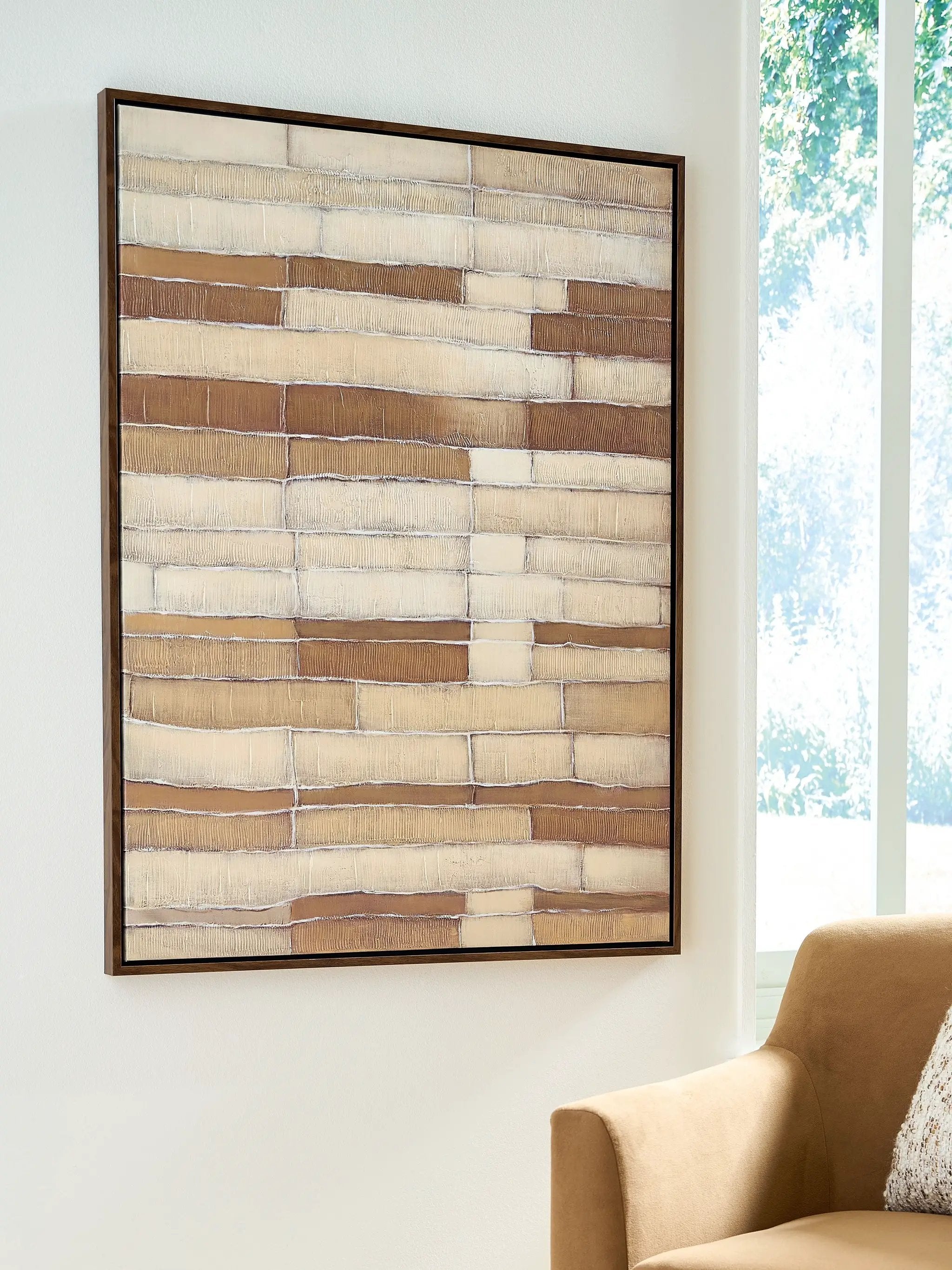 Kalanmore - Wall Art - Brown / Tan / White by Unique Piece Furniture