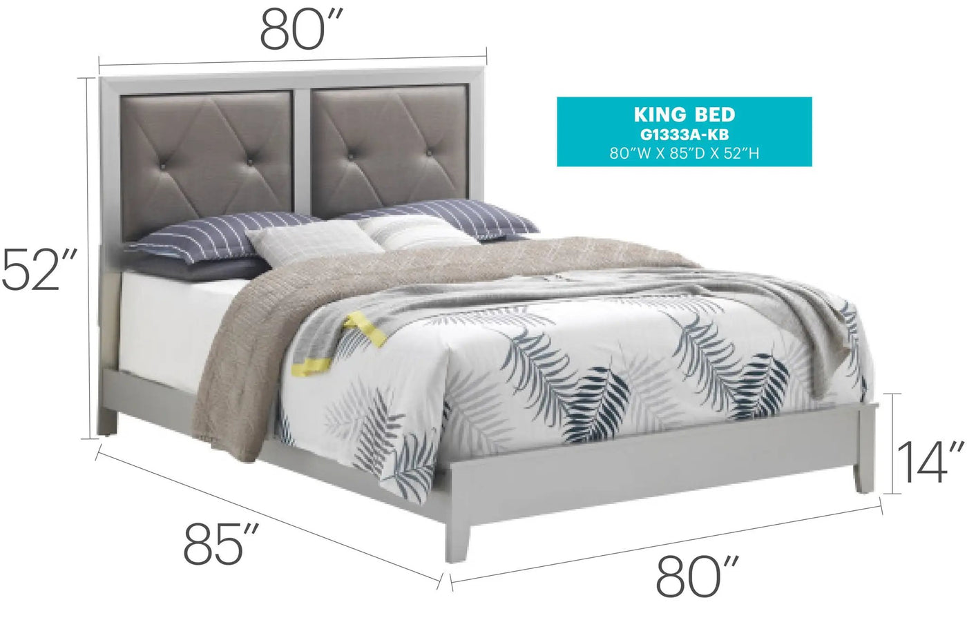Padded Headboard Bed by HouseOfZazla