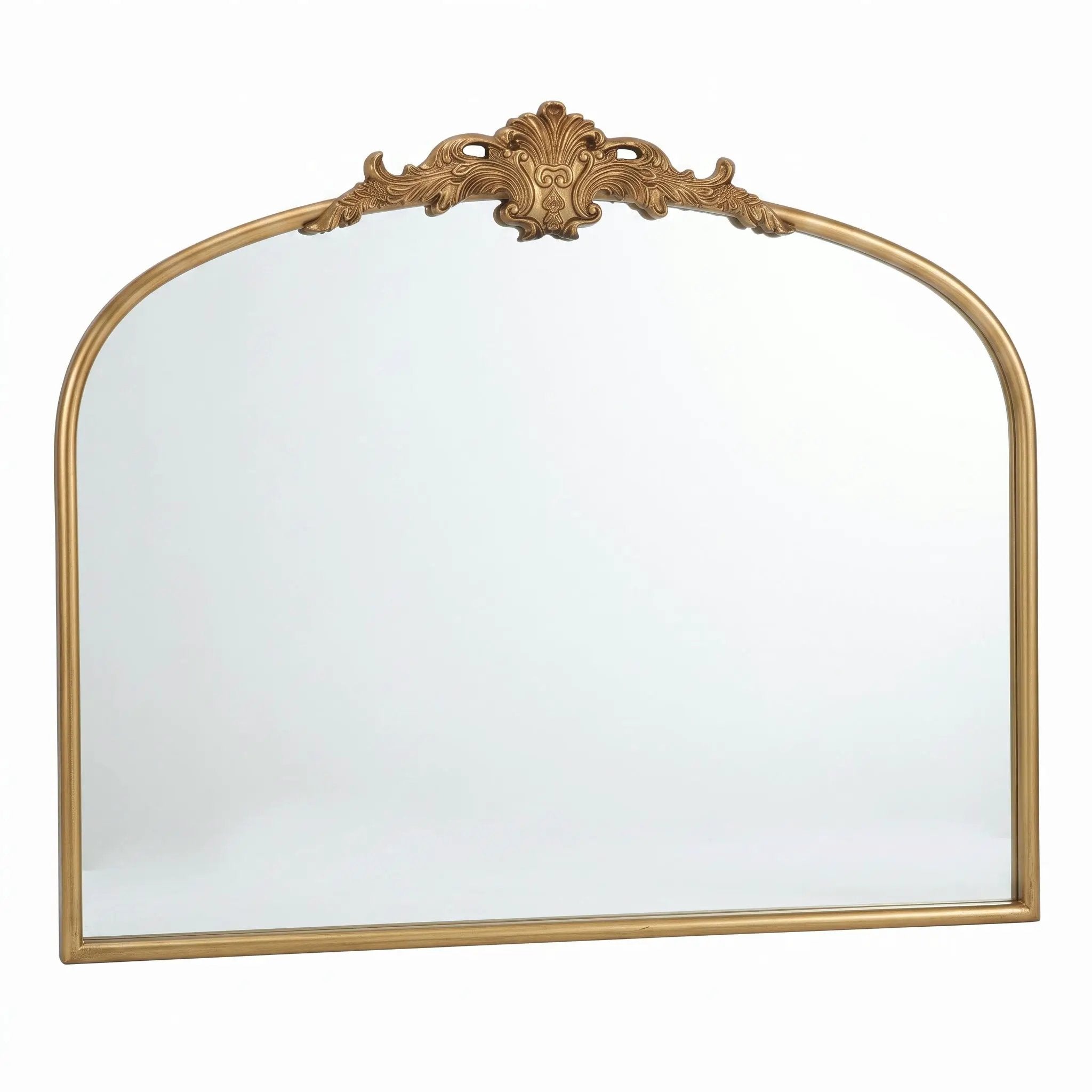 32''x24.4'' Baroque Vintage Arched Wall Mirror by HouseOfZazla