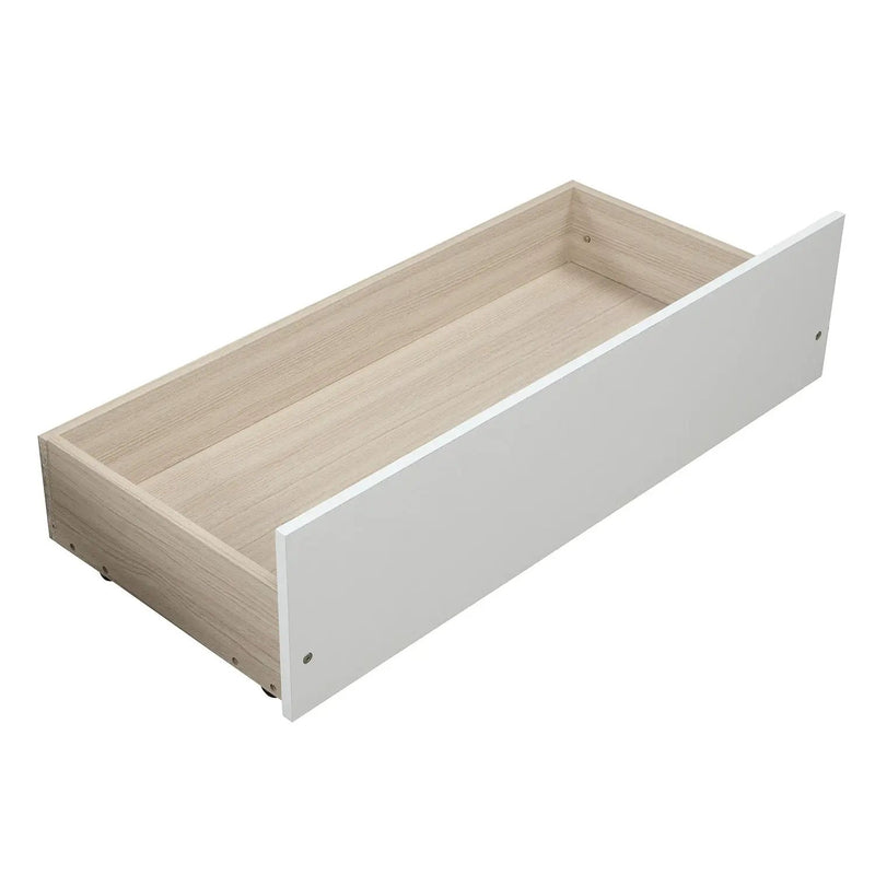 Platform Storage Bed Wood Bed Frame With Two Drawers And Headboard by HouseOfZazla