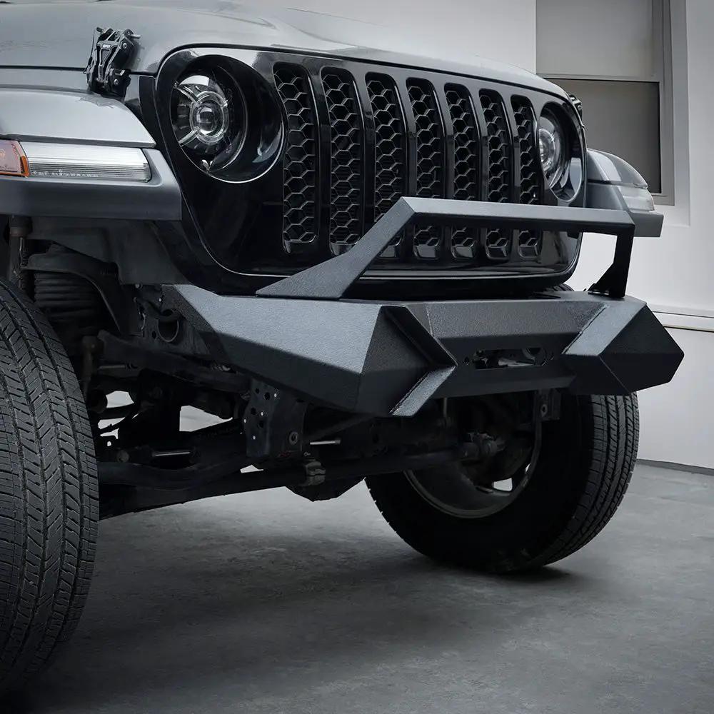 X Style Front Bumper with Winch Plate Compatible with Wrangler JK (2007-2017) by HouseOfZazla