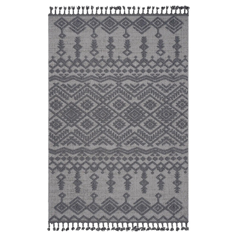 Guros - 8' X 10' Traditional Indoor / Outdoor Area Rug - White / Gray by Unique Piece Furniture