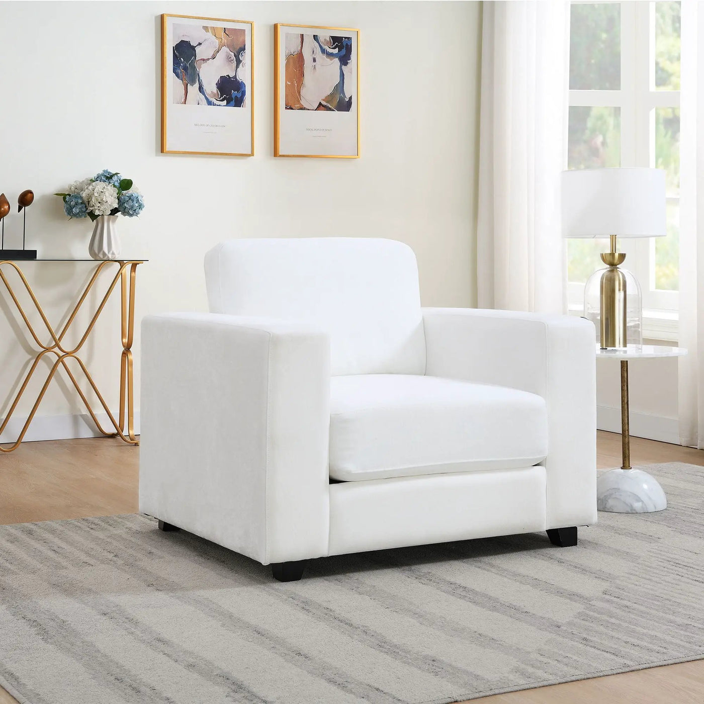 Oversized Accent Chair With Widen Arm For Living Room by HouseOfZazla