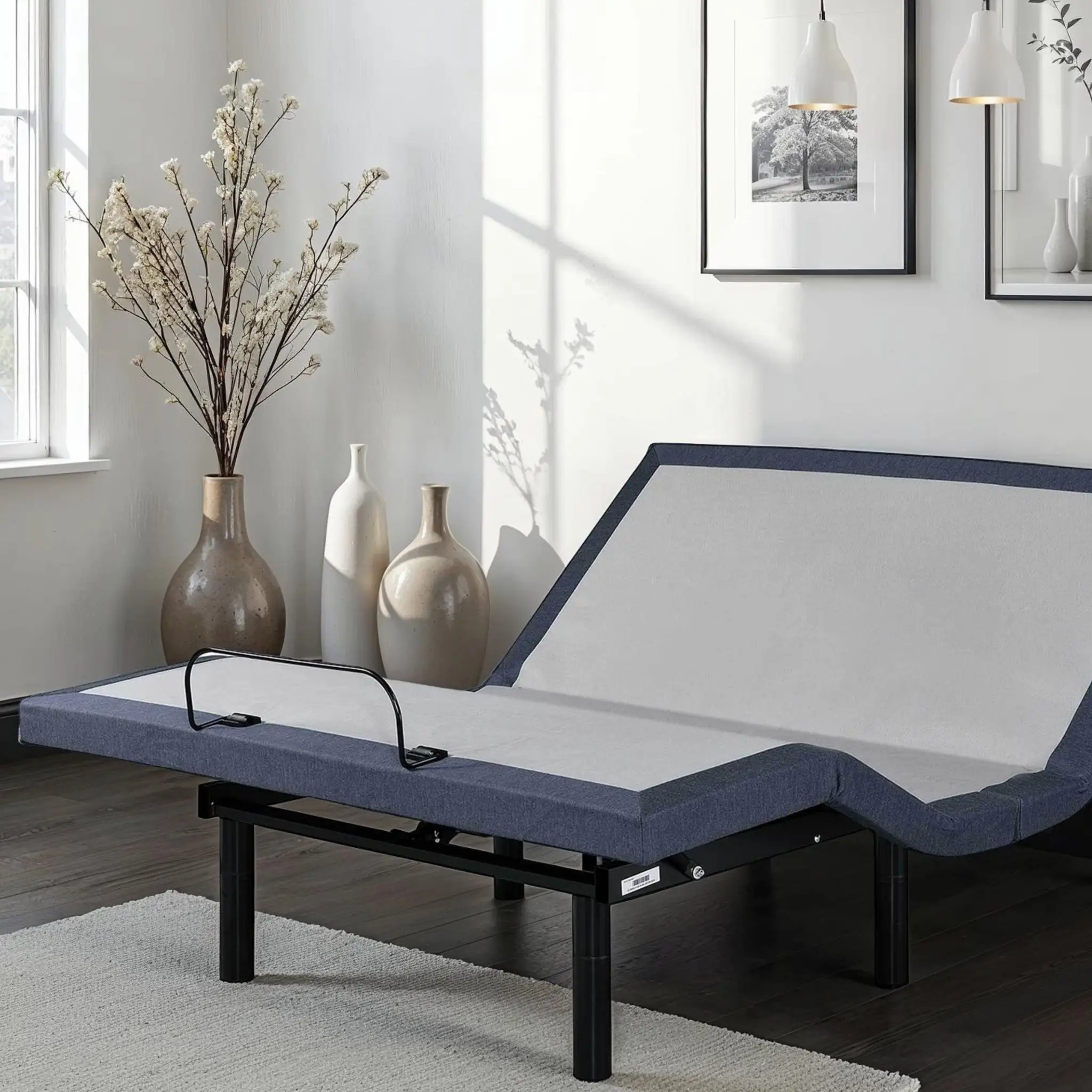 Full Adjustable Bed Base with Head and Foot Position Adjustments by HouseOfZazla