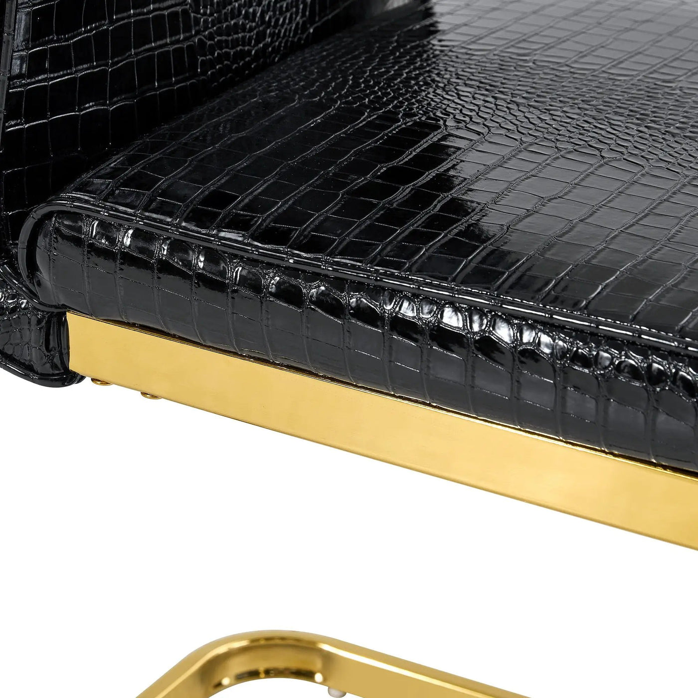 Elegant Design Alligator Skin Upholstered Dining Chairs by HouseOfZazla