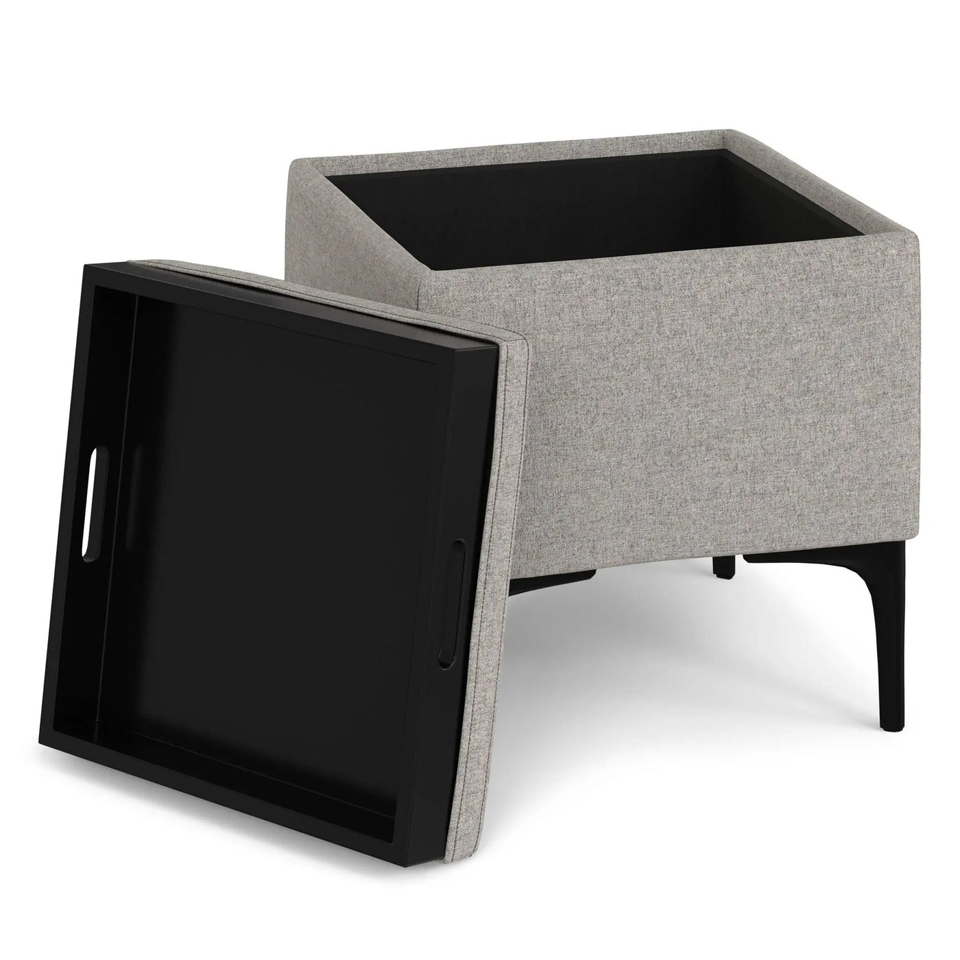 Natasha - Multifunctional Storage Ottoman With Tray by HouseOfZazla