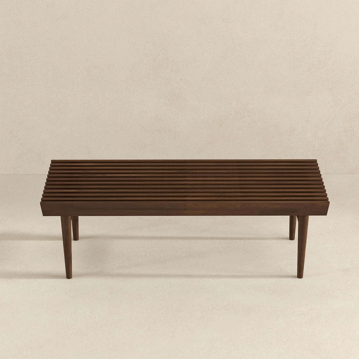 Dark Brown Wood Accent Bench with Solid Wood Frame - Mia, photo 3 of 18