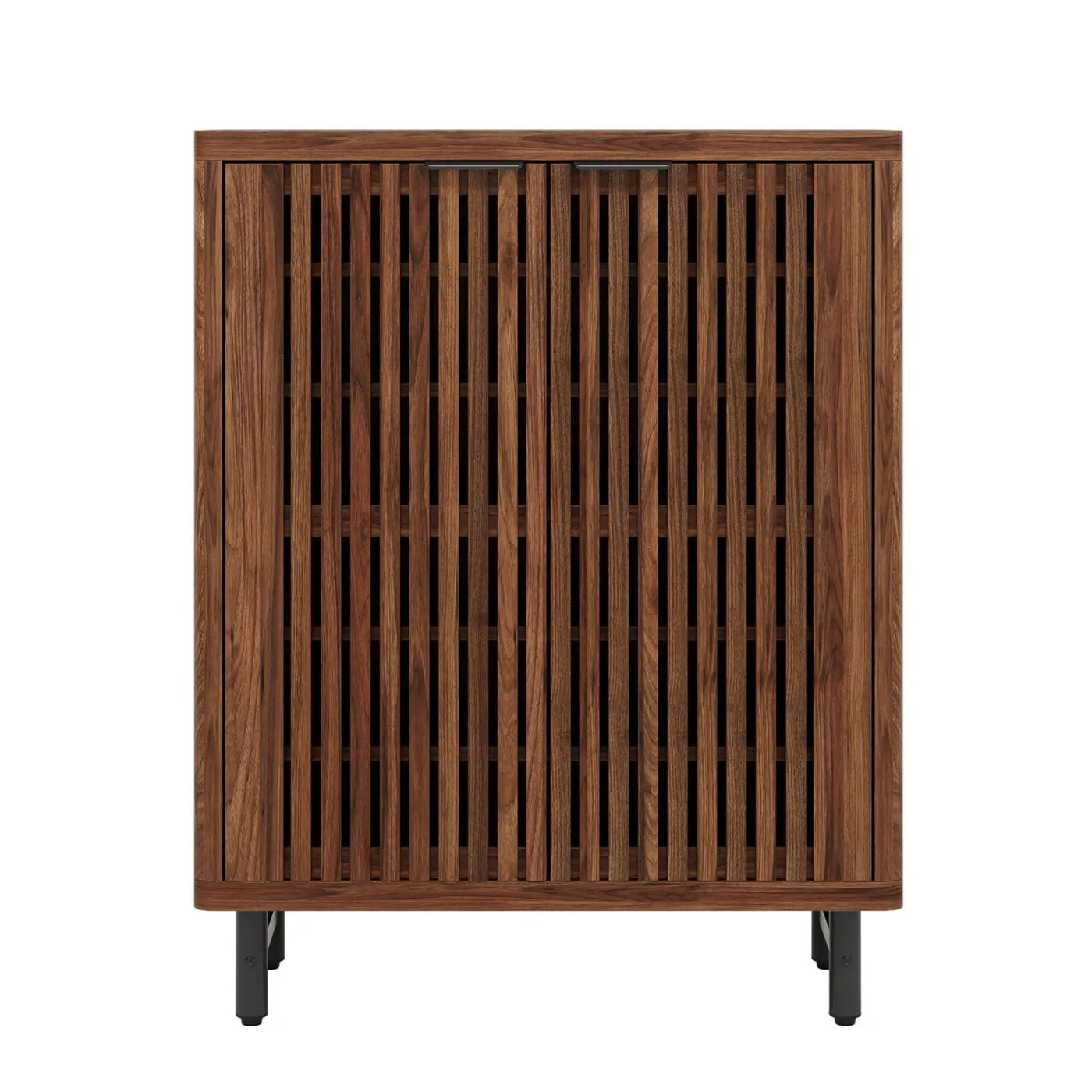 6 Tier Shoe Cabinet With Louvered Doors by HouseOfZazla