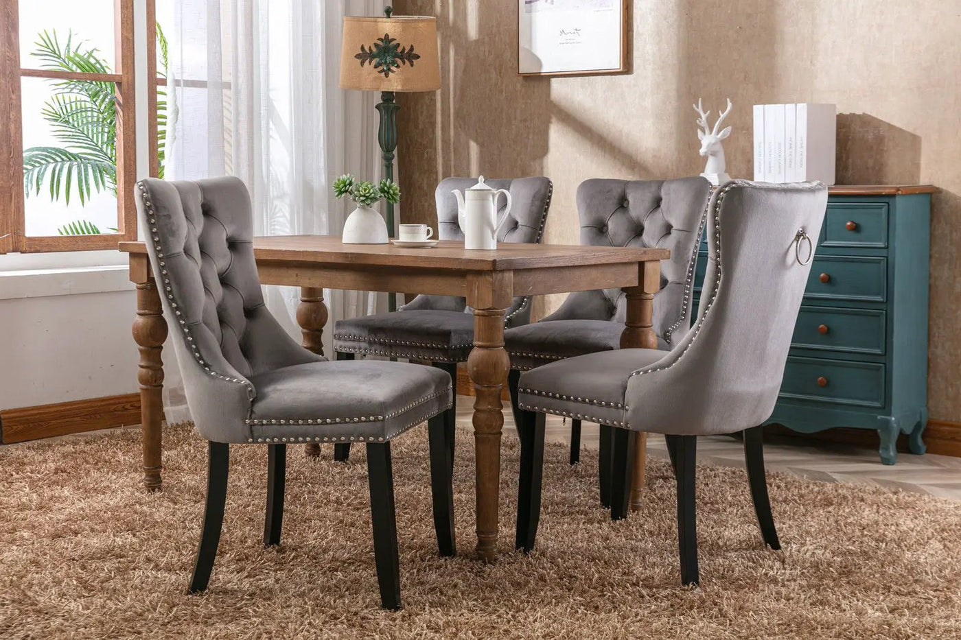 Nikki - High-End Tufted Dining Chair (Set of 2) by HouseOfZazla