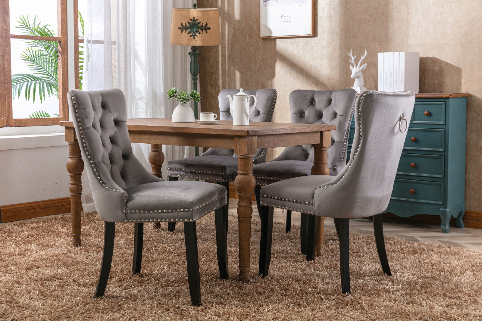 Nikki - High-End Tufted Dining Chair (Set of 2) by HouseOfZazla