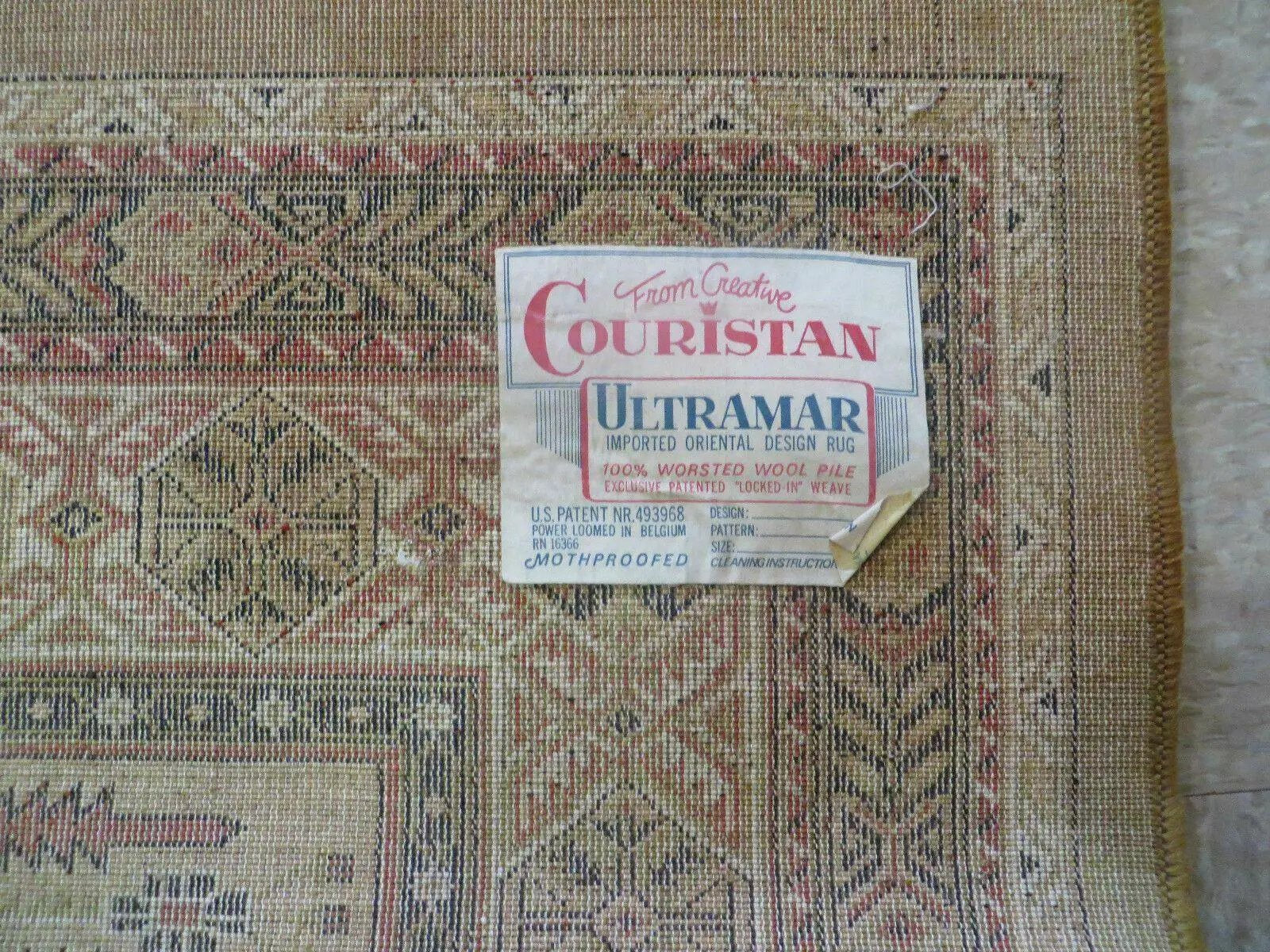 Couristan Rug 10x14, Large Belgium Power Loomed Wool Carpet 10 x 14 ft, Brown Tan Cream Oriental Rug, Living Room Rug, Large Area Rug by Jewel Rugs