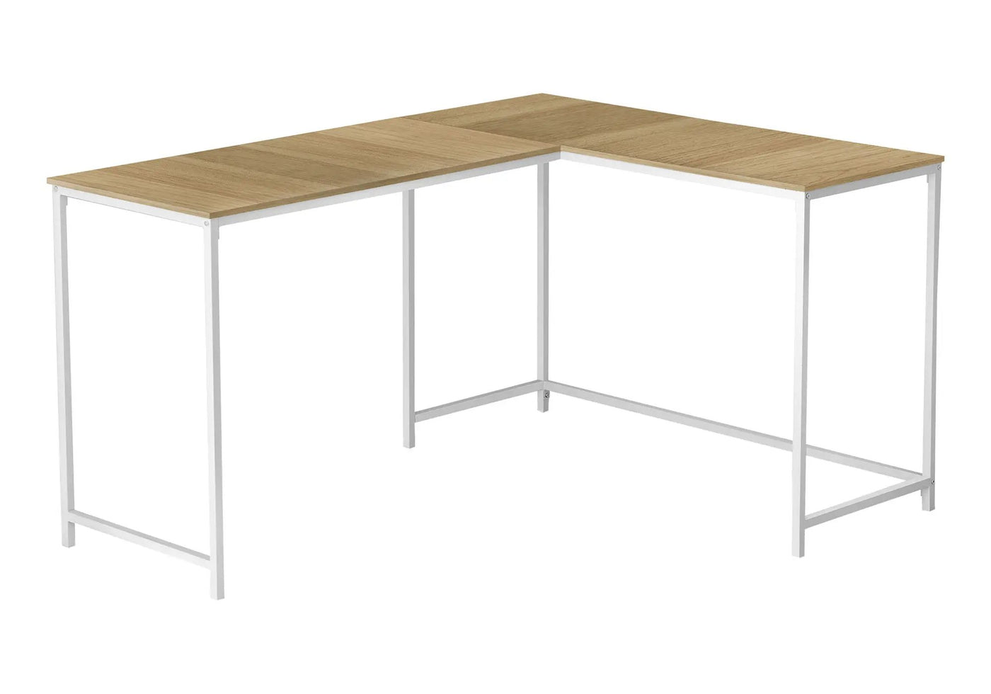 L-Shaped Corner Computer Desk with Contemporary Marble Look by HouseOfZazla