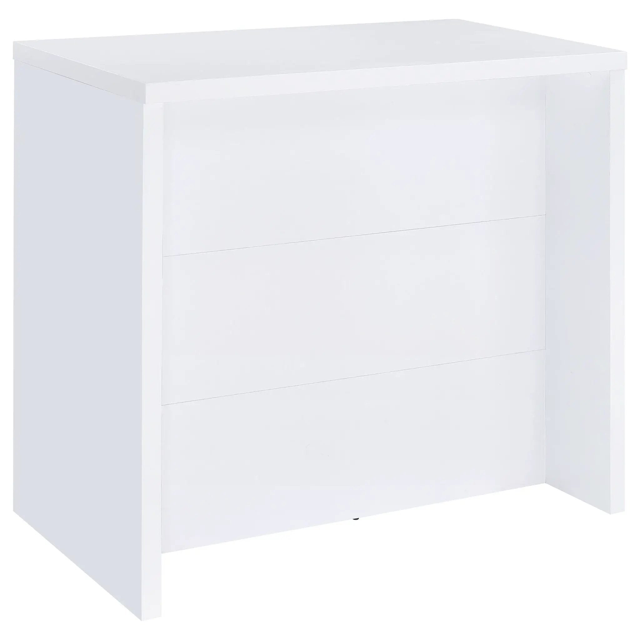 Topanga Engineered Wood Freestanding Home Bar White by Unique Piece Furniture