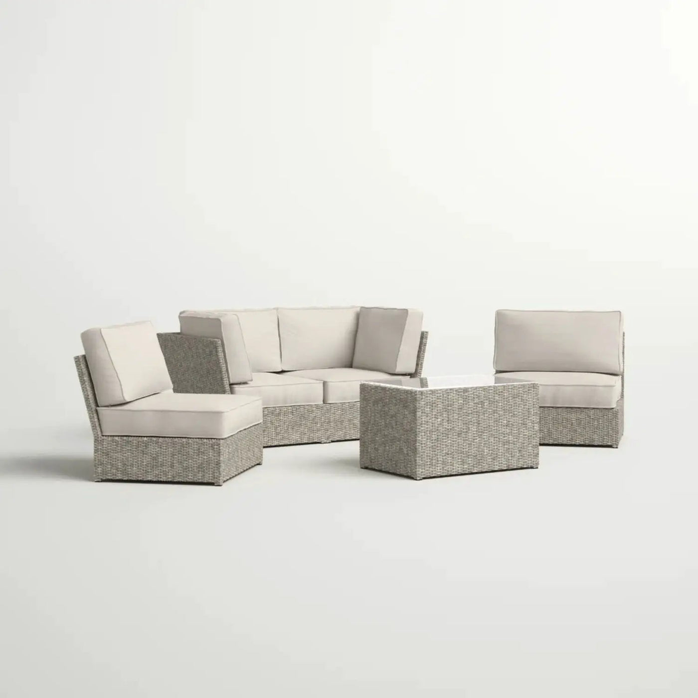 Stylish Modular Wicker Patio Seating Group by HouseOfZazla