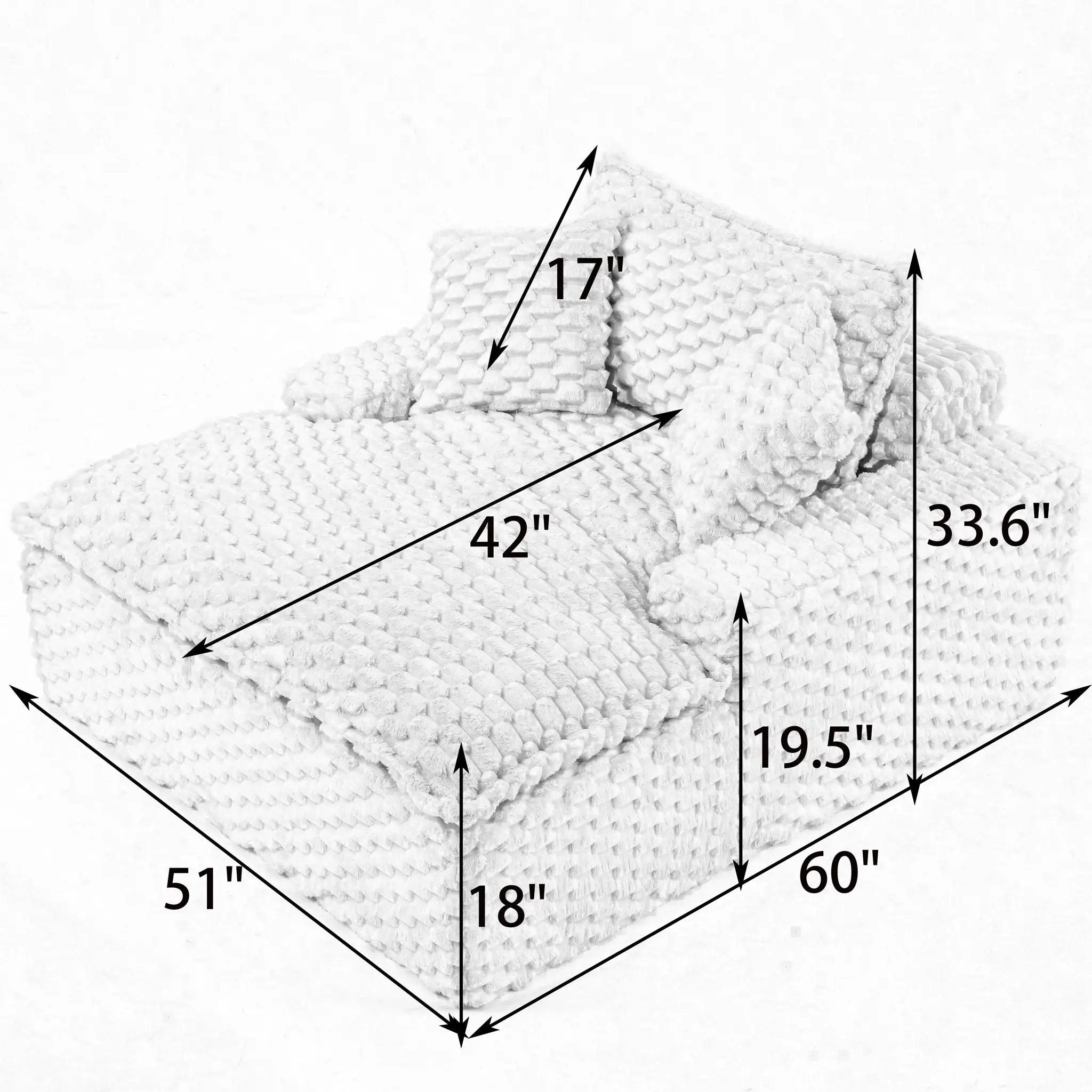 Harbor - Luxury Sofa Turtle Fleece Fabric by Unique Piece Furniture