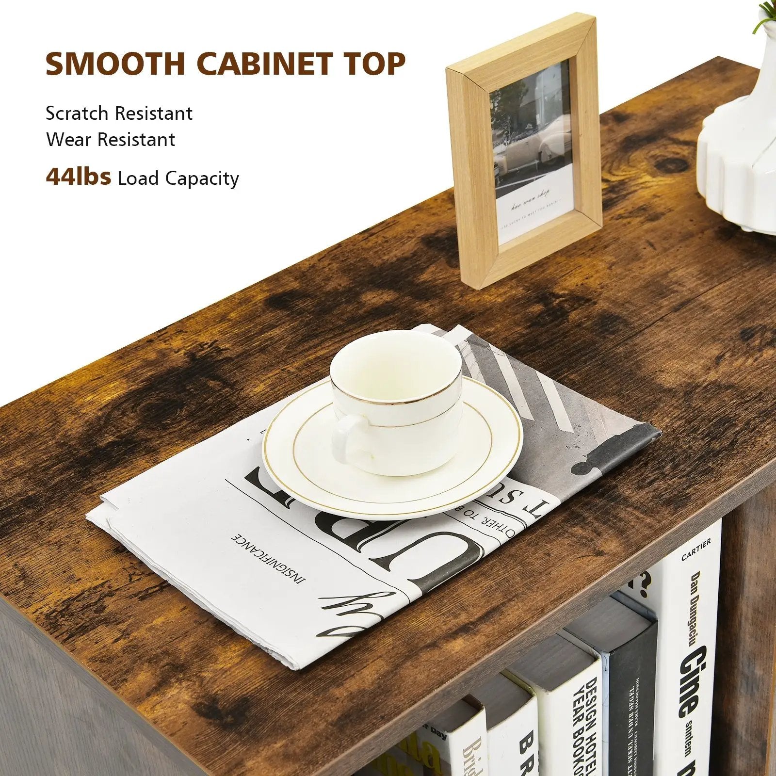 Mobile File Cabinet with Lateral Printer Stand and Storage Shelves by DirectDeals