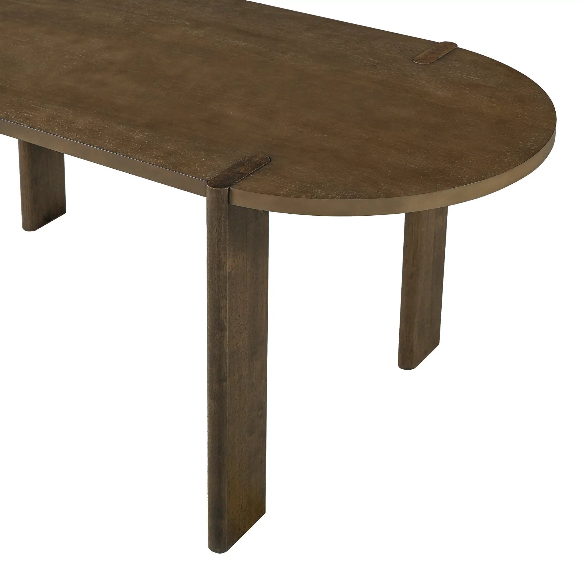 Modern Wooden Dining Table for 4 to 6 People, 71" Large by HouseOfZazla