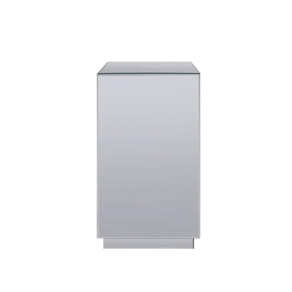 Noralie - 26" Accent Table - Mirrored, Faux Diamonds by Unique Piece Furniture