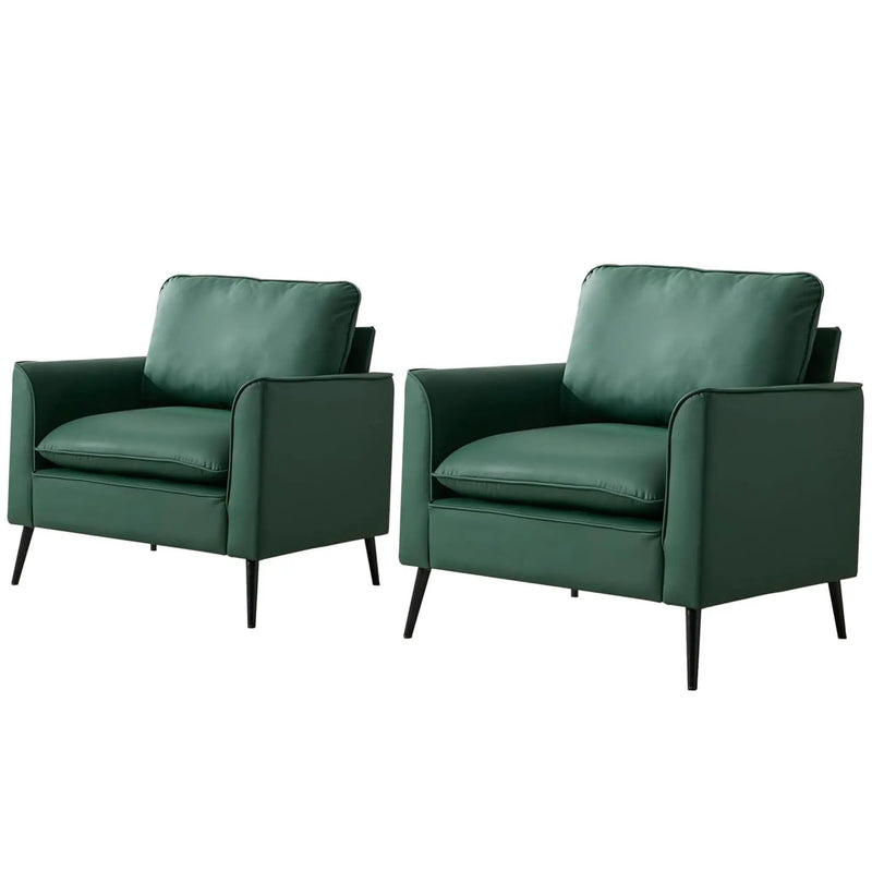 Nordic Retro Light Luxury Upholstered Sofa Chair by Unique Piece Furniture