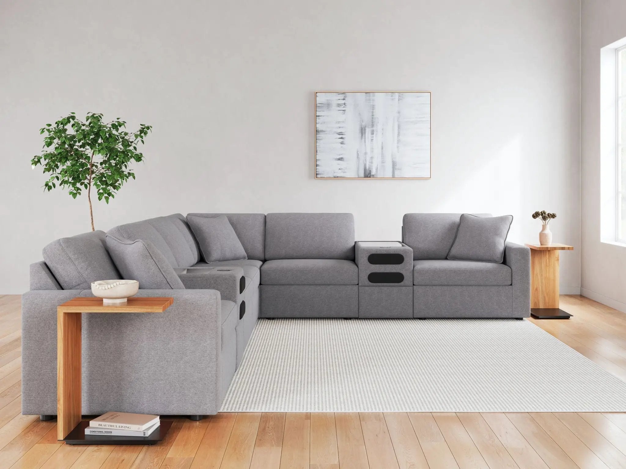 Modmax - Sectional - Granite by Unique Piece Furniture