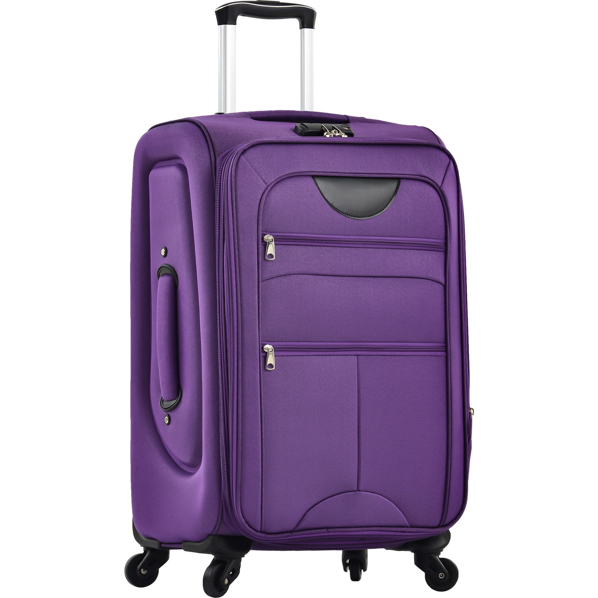 Softside Luggage Expandable 3 Piece Set Suitcase Upright Spinner Softshell Lightweight Luggage Travel Set by HouseOfZazla