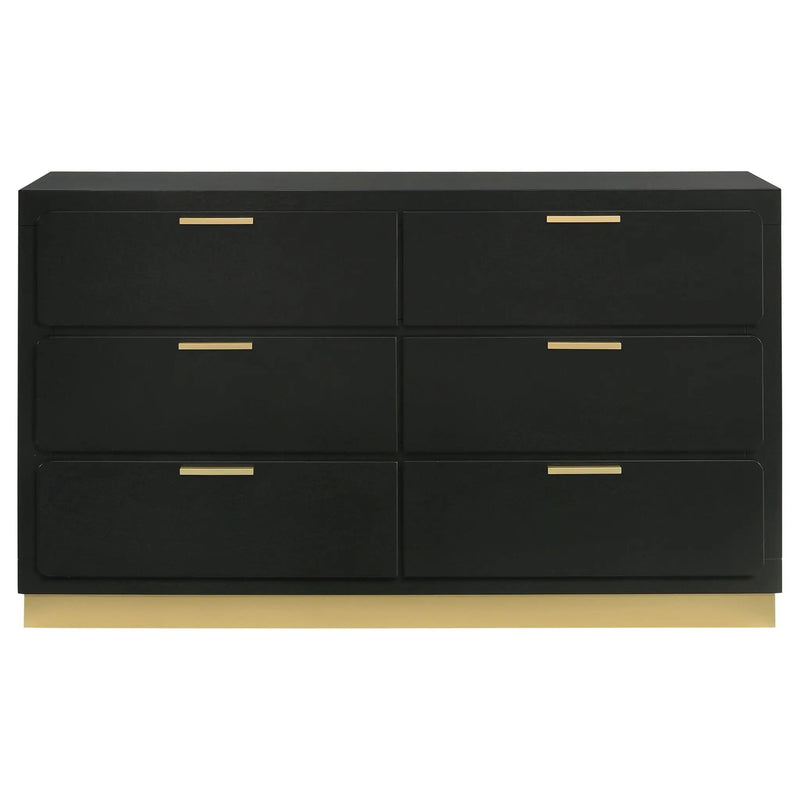 Caraway 6-drawer Dresser Black by Unique Piece Furniture