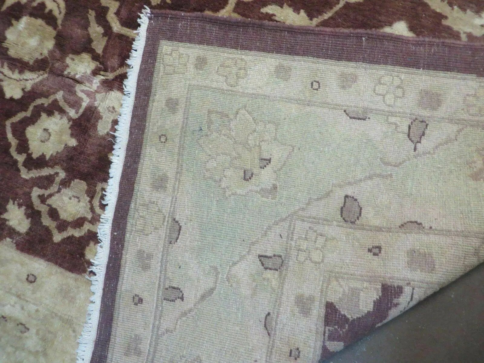 7' X 10' Vintage Fine Handmade Pakistan Peshawar Chobi Floral Wool Rug Vegy Dye by Jewel Rugs