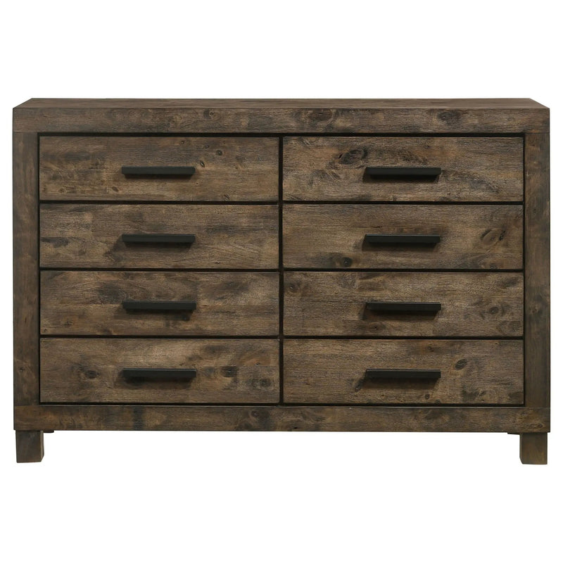 Woodmont 8-drawer Dresser Rustic Golden Brown by Unique Piece Furniture