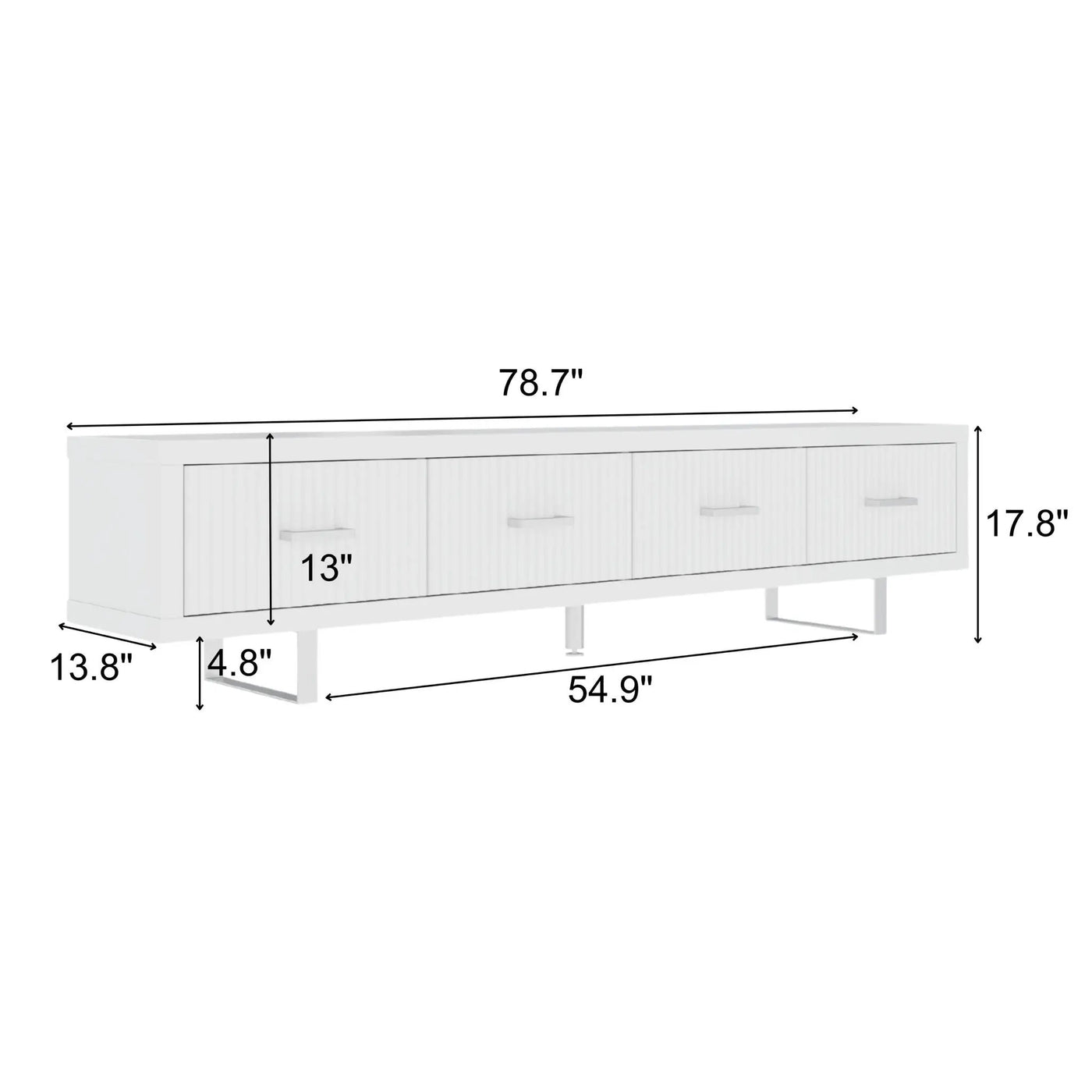 TV Stand With Slatted Drawers by HouseOfZazla